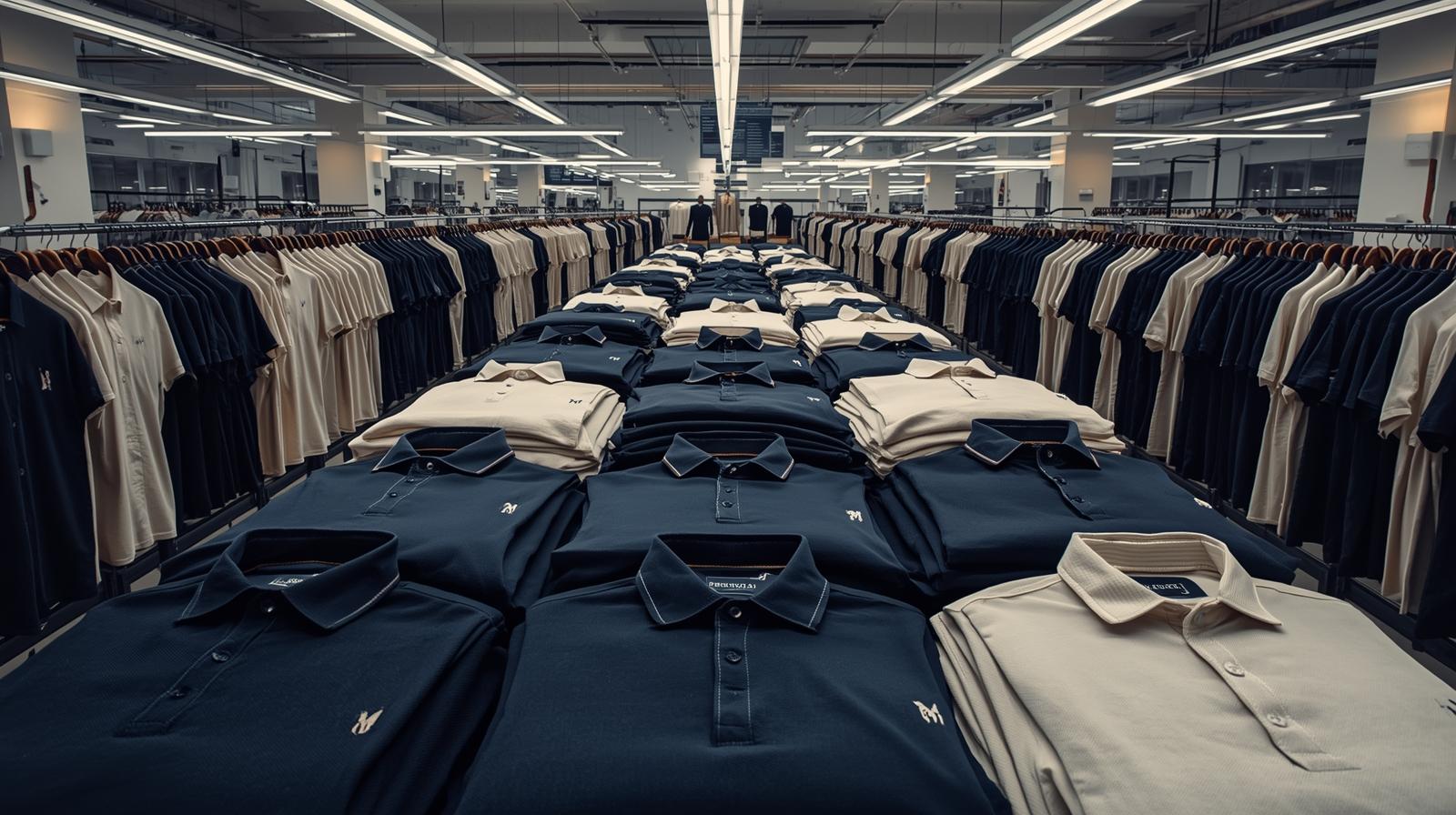 Premium menswear collection display