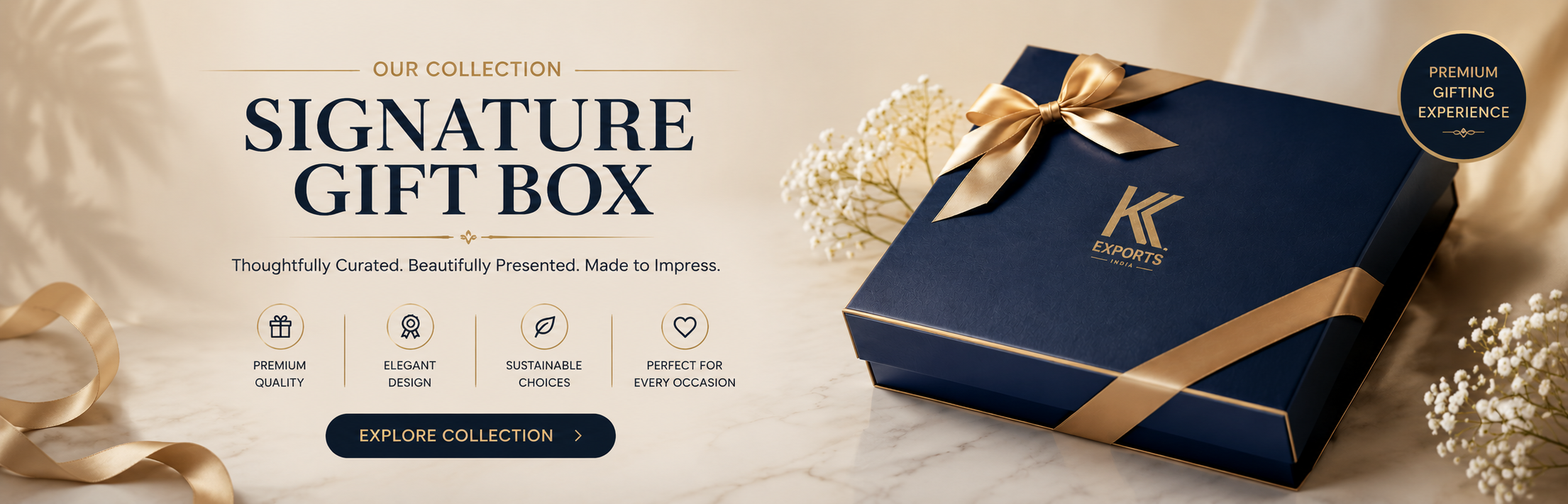 Signature Gift Box Banner - Premium Corporate Gifting by KK Export